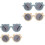 4 Pcs Kids Sunglasses Creative And Lovely Design 3