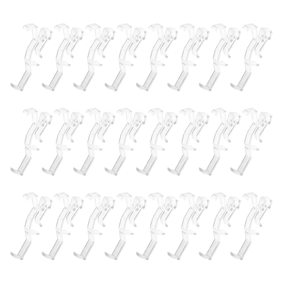 100 Pcs Clear Plastic Valance Clips For Hidden Window Blind Retainer-image-OPC-PKYFWQR-NEW