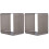 2Pcs Square Mousse Mold Stainless Steel Cake Ring Dessert Baking Tool 3