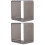 2Pcs Square Mousse Mold Stainless Steel Cake Ring Dessert Baking Tool 6