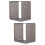 2Pcs Square Mousse Mold Stainless Steel Cake Ring Dessert Baking Tool 8