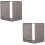 2Pcs Square Mousse Mold Stainless Steel Cake Ring Dessert Baking Tool 7
