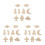 81 Pcs Diy Unfinished Outer Space Wooden Craft Chips 6