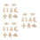 81 Pcs Diy Unfinished Outer Space Wooden Craft Chips 5