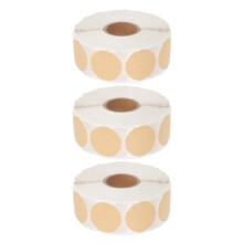 9 Pcs Round Brown Kraft Sticker Labels For Marking And Organizing