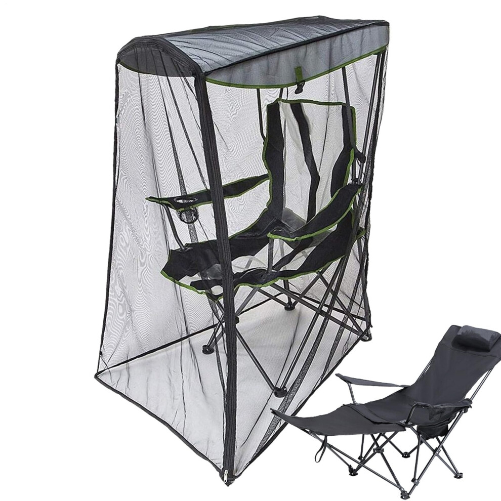 Outdoor Swing Garden Net Canopie Chair Cover Screen, Lightweight Moth Mesh, Tool-Free Setup, Garden Camping Outdoor Use-image-OPC-PKYFWWB-NEW