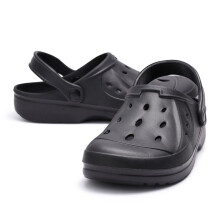 (Black, UK-7) Mens Ladies Clogs Womens Unisex Sandals Slippers Slip On Mules Garden Beach Summer Size UK 4-11 Boy Footwear Shoe Comfort Lightweight Slippe