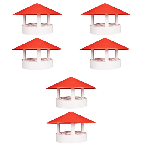 6 Pcs  Practical Rainproof Smokestack Durable Smoke Funnel Protector 2
