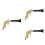 3Pcs Pneumatic Interior Cleaning Brush High Efficiency Horn Dry Tool 6