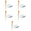 5Pcs Ceramic Tea Vessel Coffee Bean Holder With Spoon 9