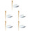 5Pcs Ceramic Tea Vessel Coffee Bean Holder With Spoon 8