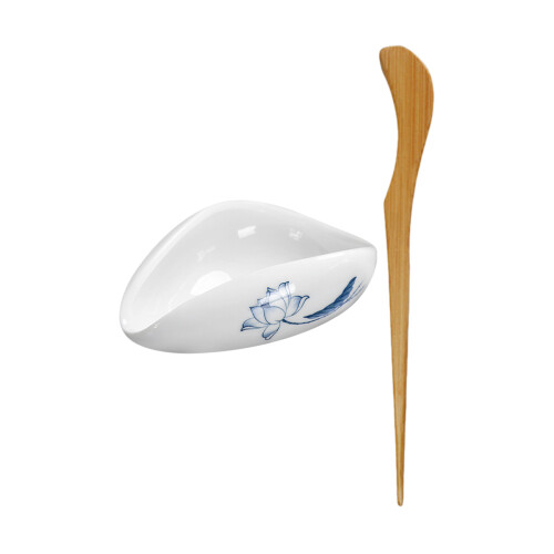 5Pcs Ceramic Tea Vessel Coffee Bean Holder With Spoon 1