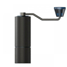(Blue) High Quality Aluminum Manual Coffee Grinder C2 Stainless Steel Burr grinder Mini Coffee Milling