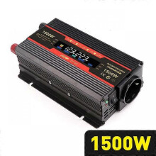 (1500W) DC 12V 1500W/2000W/2600W Inverter Car Transformer Power Inverter Convert EU Socket Modified Sine Wave LCD Display Solar inverter