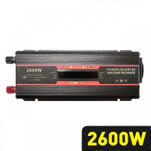 (2600W) DC 12V 1500W/2000W/2600W Inverter Car Transformer Power Inverter Convert EU Socket Modified Sine Wave LCD Display Solar inverter