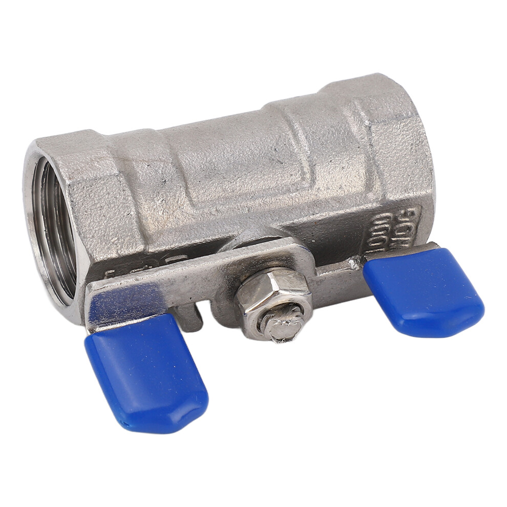 Dn15 1/2In Stainless Steel Ball Valve With Butterfly Handle, Female Thread 4961352172042