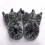 (Grey, UK3/4) Claw Slippers - Unisex Monster Slippers 1