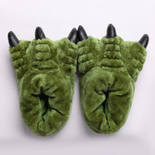 (Green, UK9/10) Claw Slippers - Unisex Monster Slippers