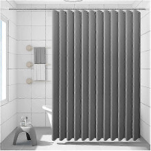 (Grey) Shower Curtain Mould Proof Resistant, Weighted Shower Curtains 2025