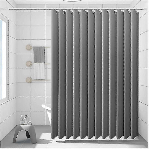 (Grey)Shower Curtain Mould Proof Resistant, Weighted Shower Curtains 2025