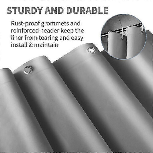 (Grey)Shower Curtain Mould Proof Resistant, Weighted Shower Curtains 2025 2