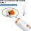 Geiger Counter Tube ABS 48mm, 0.05uSv-50mSv Range, 2-3h Charge, 3
