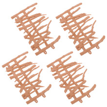 2Pcs Mini Plastic Picket Fence For Micro Garden Diy Craft