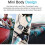 Meilan M3 Mini Gps Bicycle Computer Cycling Computer Ipx5 Waterproof Smart Speedometer with 1.7 Inch 5