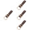 4Pcs Medieval Double Ring Harness Buckle Metal For Belt 8