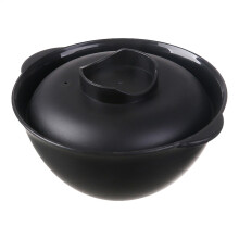 Microwave Noodle Bowl Ramen Bowl With Handles And Vented Lid, Black, Dishwasher And Freezer Safe, Portable For Students