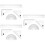 3 Sets Geometry Drawing Tool Ruler With Protractor For Math And School 9