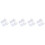 4500 Pcs 10Mm White Round Back Sticky Tape Hook And Loop Adhesive Dots 9