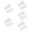 4500 Pcs 10Mm White Round Back Sticky Tape Hook And Loop Adhesive Dots 10