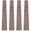 4Pcs Wooden Ukulele Guitar Fingerboard Replacement Supply 6