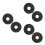 6Pcs Black Ppr Pipe Decorative Cover Wall-Mounted for Bathroom Holes 5