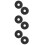 6Pcs Black Ppr Pipe Decorative Cover Wall-Mounted for Bathroom Holes 9