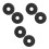 6Pcs Black Ppr Pipe Decorative Cover Wall-Mounted for Bathroom Holes 4