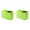 2 Pcs Double Slots Scissors Holder And Hair Clips Storage Box Green 2