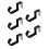 5Pcs S Shape Purse Hook For Table Heavy Duty Metal Hanger 8
