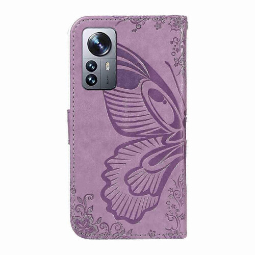 (Purple)Leather Phone Case For Xiaomi 12 Pro 2025 2