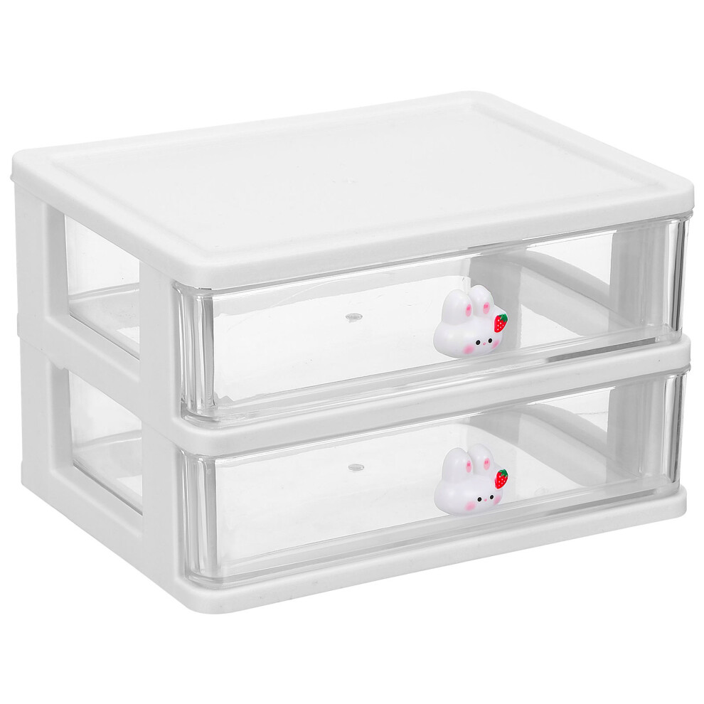 2Pcs Clear Desk Organizer With Drawers For Office And Study-image-OPC-PKYG6KD-NEW