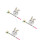 3 Sets Easter Bunny Piñata With Tassel Stick For Party Decoration 6