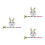 3 Sets Easter Bunny Piñata With Tassel Stick For Party Decoration 7
