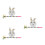 3 Sets Easter Bunny Piñata With Tassel Stick For Party Decoration 4