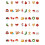 48 Pcs Christmas Cupcake Toppers Xmas Cake Decoration Fruit Picks 7