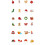 48 Pcs Christmas Cupcake Toppers Xmas Cake Decoration Fruit Picks 2