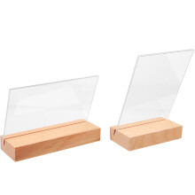 4 Pcs Vertical Desktop Photo Frames Double Sided Picture Holder