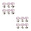 12 Pcs Simple Collar Corsages Decorative Breastpins No Sewing Buttons 6
