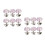 12 Pcs Simple Collar Corsages Decorative Breastpins No Sewing Buttons 4