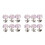12 Pcs Simple Collar Corsages Decorative Breastpins No Sewing Buttons 5